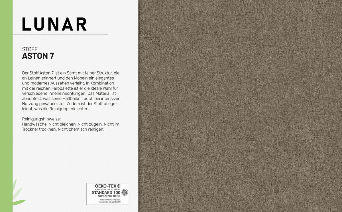 ECKSCHLAFSOFA Lunar Schlafsofa mit Bettkasten, Dunkelbraun - Dunkelbraun, Holz (237/166cm) - Panda Möbel