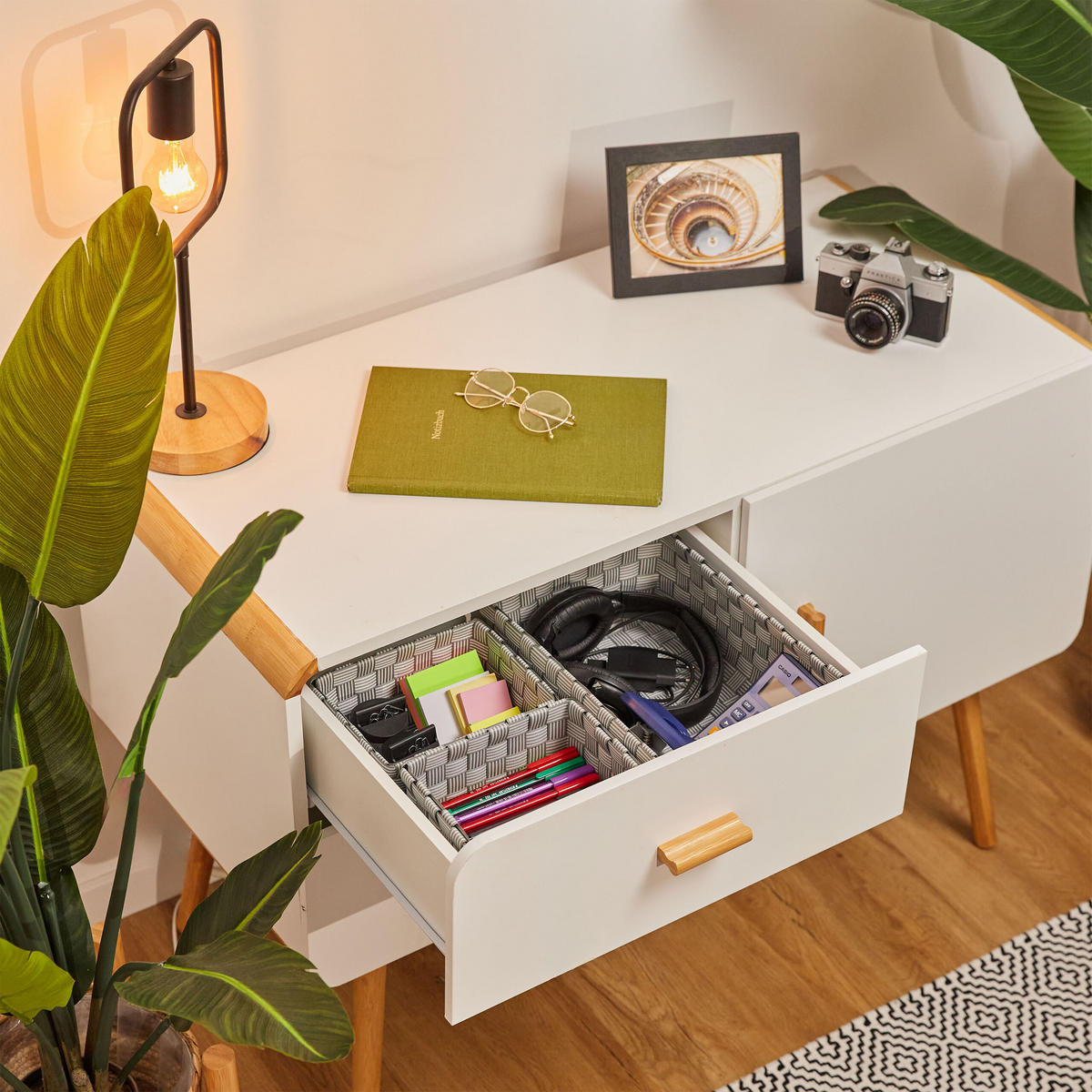 3XAUFBEWAHRUNGSKORB - Multicolor, Kunststoff/Metall (21/31/11cm) - Relaxdays