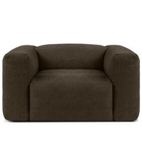 SESSEL BUFFO , Braun - Braun, Textil (130/73/96cm) - KONSIMO®
