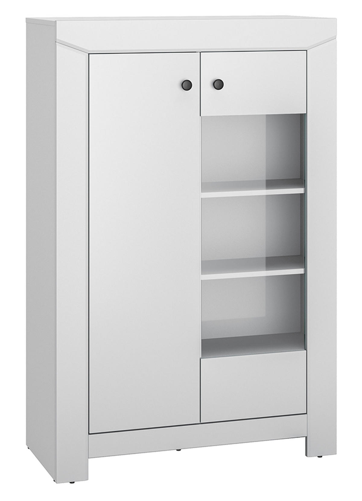 HIGHBOARD Terni silbergrau 91,5 / 42 / 140cm - Silberfarben/Grau, Holz/Holzwerkstoff (92/140/42cm) - Feldmann-Wohnen