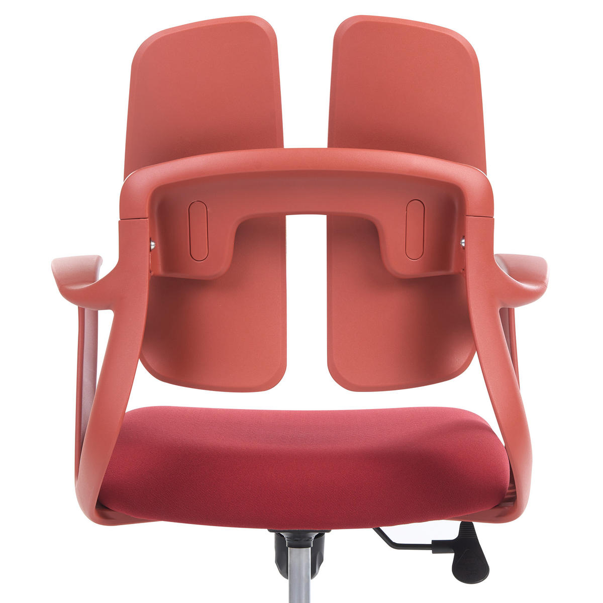 BÜROSTUHL Rot Orivo - Rot, Textil (63/94/70cm) - Beliani