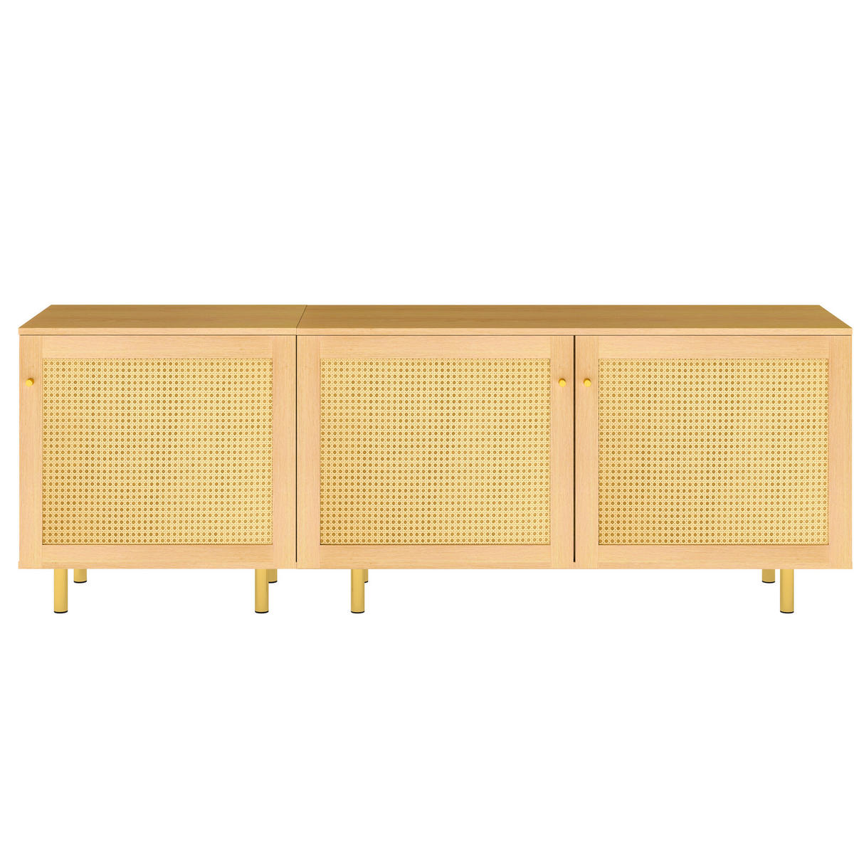 SIDEBOARD 180/40/63 cm Natur aus MDF modular - Naturfarben, Holzwerkstoff (40/63/180cm) - OKMYHOME