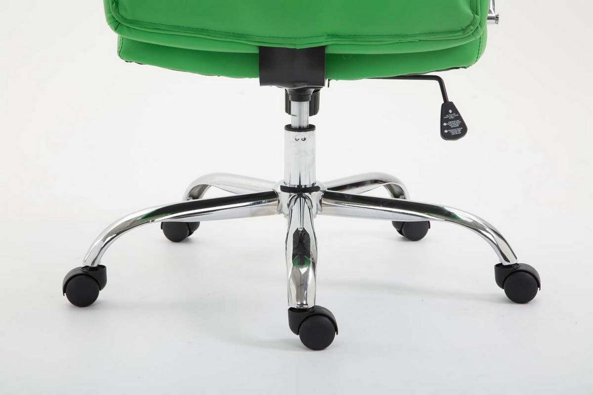BÜROSTUHL Vallon, Kunstleder Grün - Grün, Textil/Metall (60/118/68cm) - TPFLiving