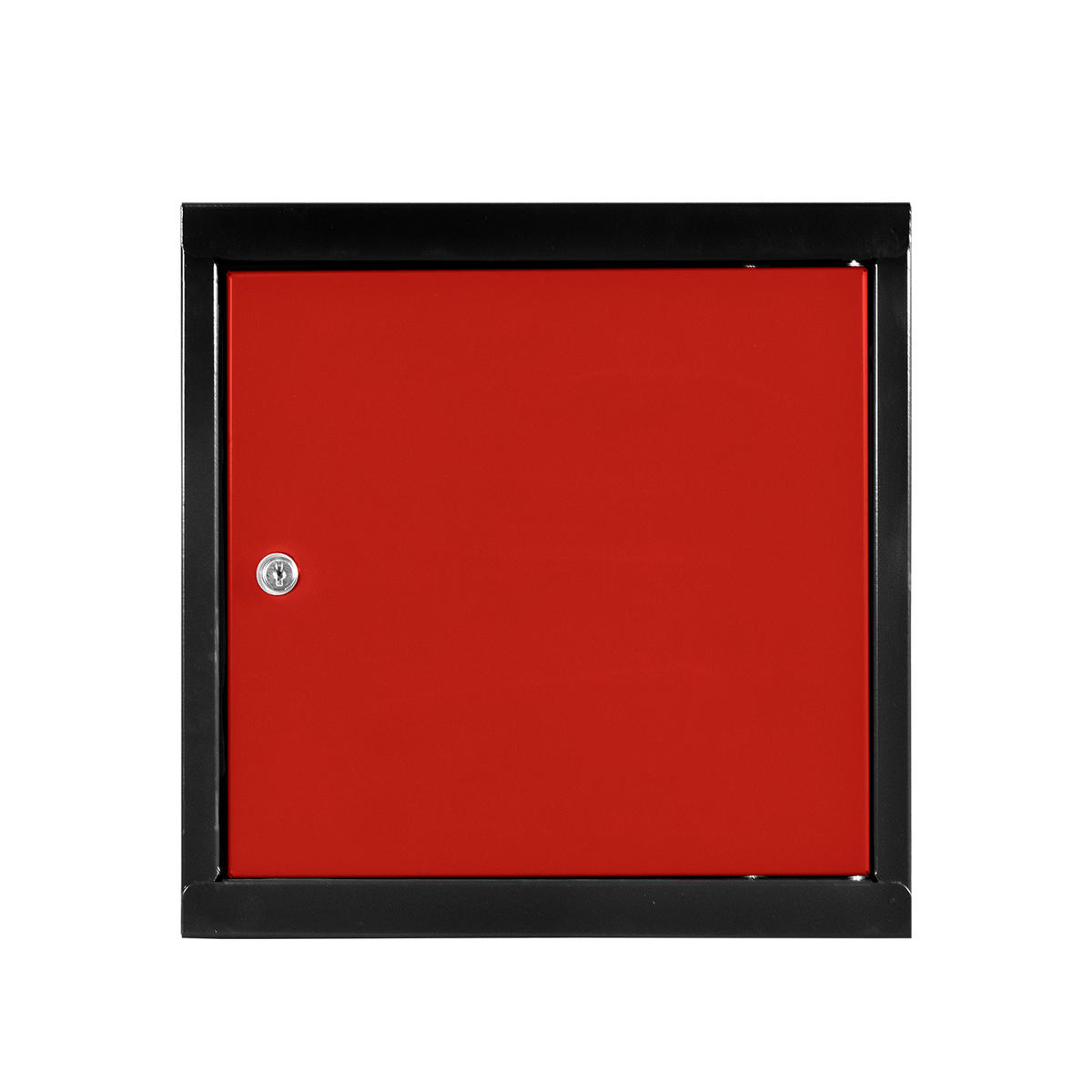 SCHLIESSFACHWÜRFEL 2x Blocky mit Zylinderschloss + 2 Schlüssel 40x40x40cm Anthrazit/Verkehrsrot - Anthrazit/Rot, Metall (40/40/40cm) - PROREGAL