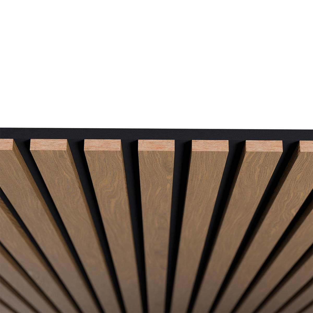 WANDPANEELE Akustik 120x60 cm Eiche Natur Dunkel (4er-Set) - Braun, Holz (60/120/1.8cm) - Juskys