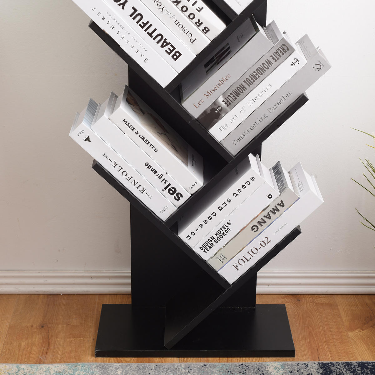 BÜCHERREGAL Schwarz 22/45/160 cm - Schwarz, Holzwerkstoff (22/160/45cm) - Mobili Rebecca