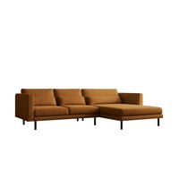 ECKSOFA Agada In Verita - Kupferfarben, Holzwerkstoff/Textil (281/174cm) - Fun Möbel
