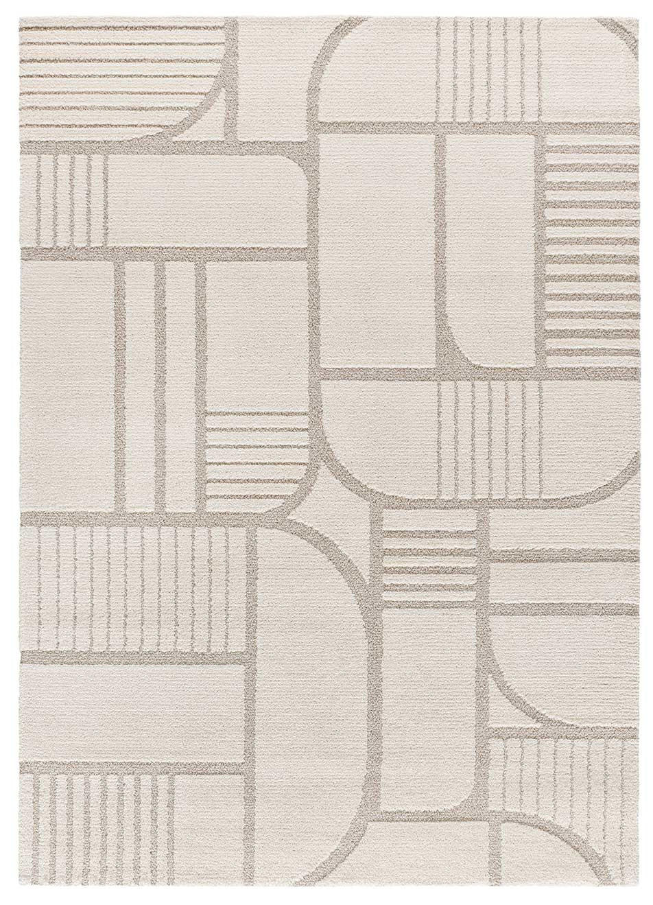 WEBTEPPICH Weiß Snowy 120/170 cm - Weiß, Naturmaterialien/Textil (120/170cm) - Atticgo