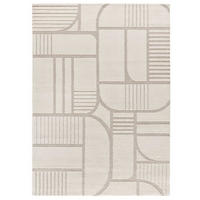 WEBTEPPICH Weiß Snowy 160/230 cm - Weiß, Naturmaterialien/Textil (160/230cm) - Atticgo