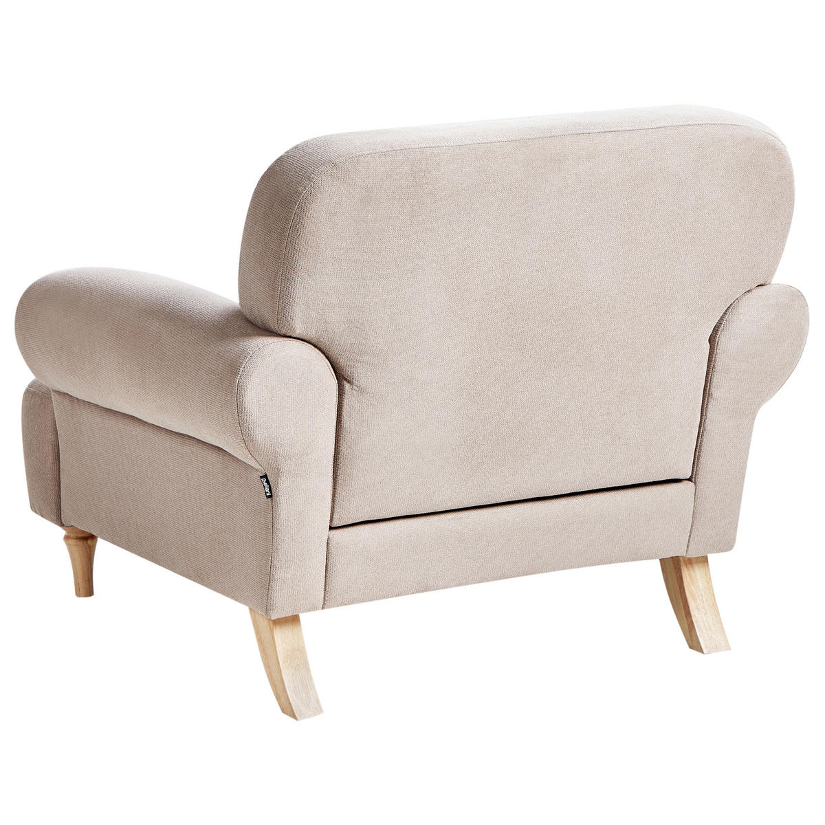 SESSEL Taupe Kiberg - Taupe/Braun, Textil (103/83/98cm) - Beliani