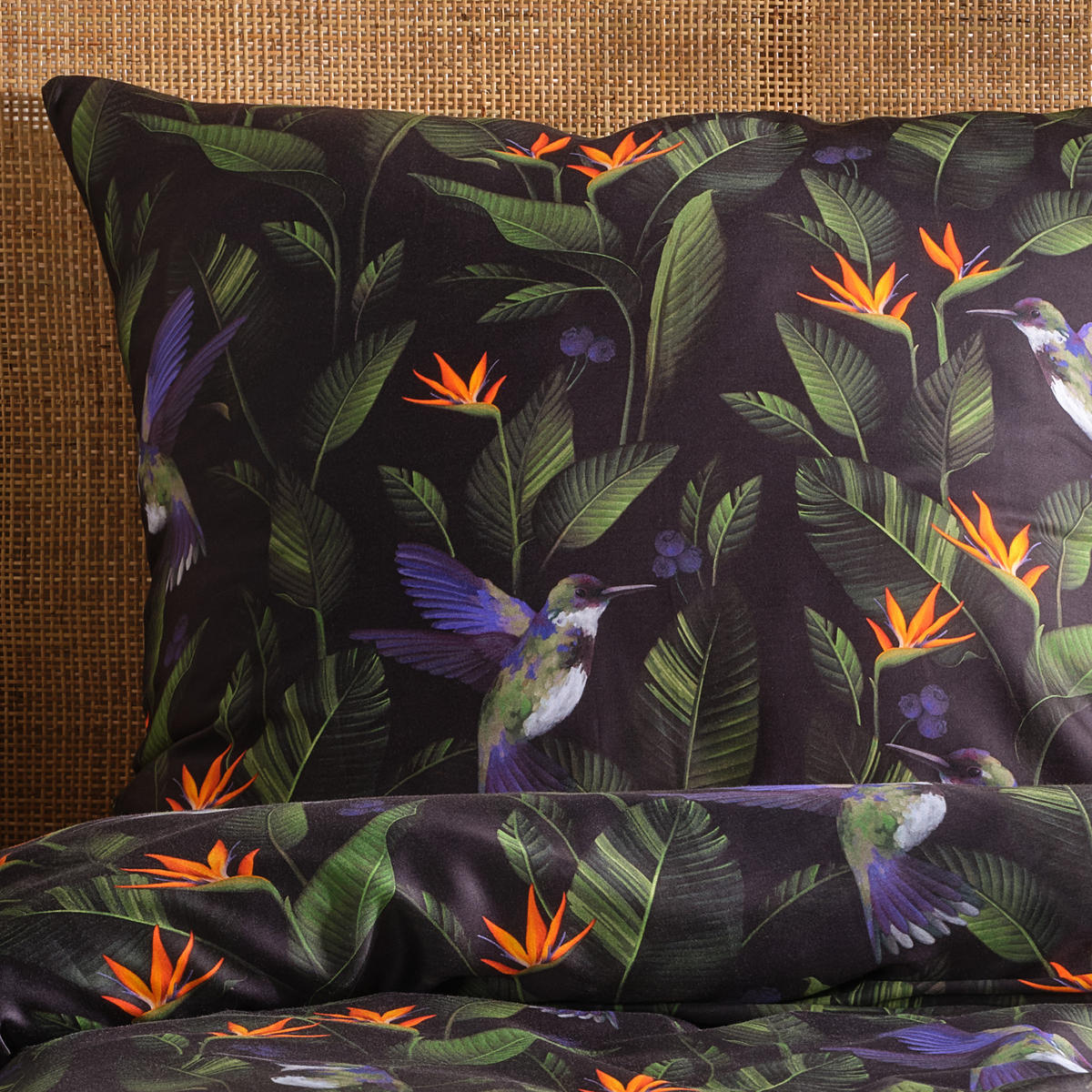 BETTWÄSCHE Oaziso - Schwarz, Textil (200/220cm) - home&you