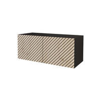 LOWBOARD SENI-W 100x40x41 cm - Schwarz / Artisan - Schwarz, Holzwerkstoff (100/40/41cm) - ALTDECOR