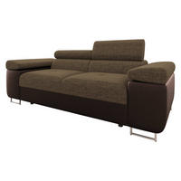 CANAPEA Torezio 2 - maro, material textil/lemn (198/90/102cm) - MIRJAN24