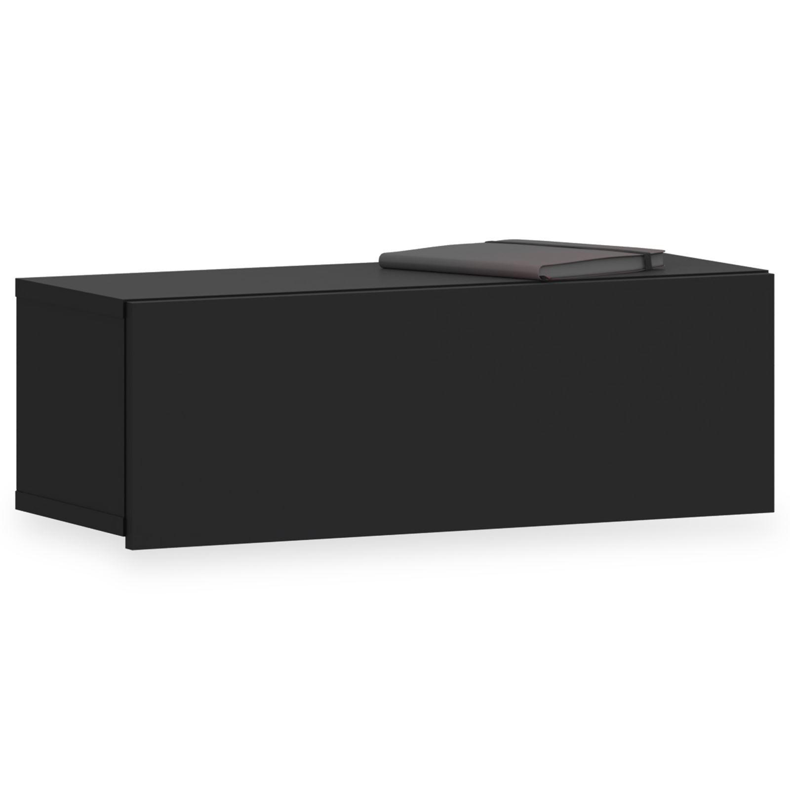 HÄNGENDER NACHTTISCH NANI schwarz - Schwarz, Holzwerkstoff (60/21/27cm) - IDIMEX