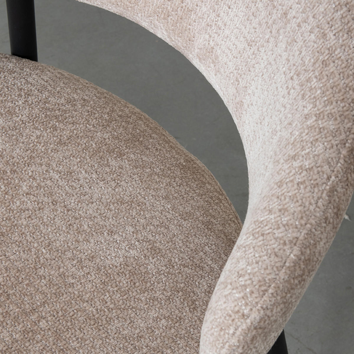 ESSZIMMERSTUHL Bliss Beige 55/56/76 cm 2er-Set - Beige, Textil (56/76/55cm) - LABEL51