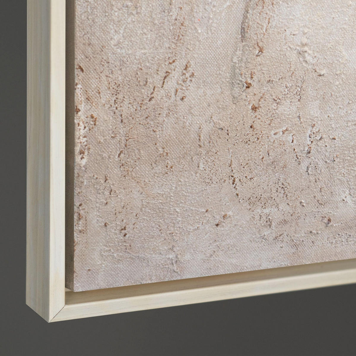 GEMÄLDE Singende Pause Schattenfugenrahmen Beige 120x80 cm - Beige, Holz (120/80cm) - YS-art gallery