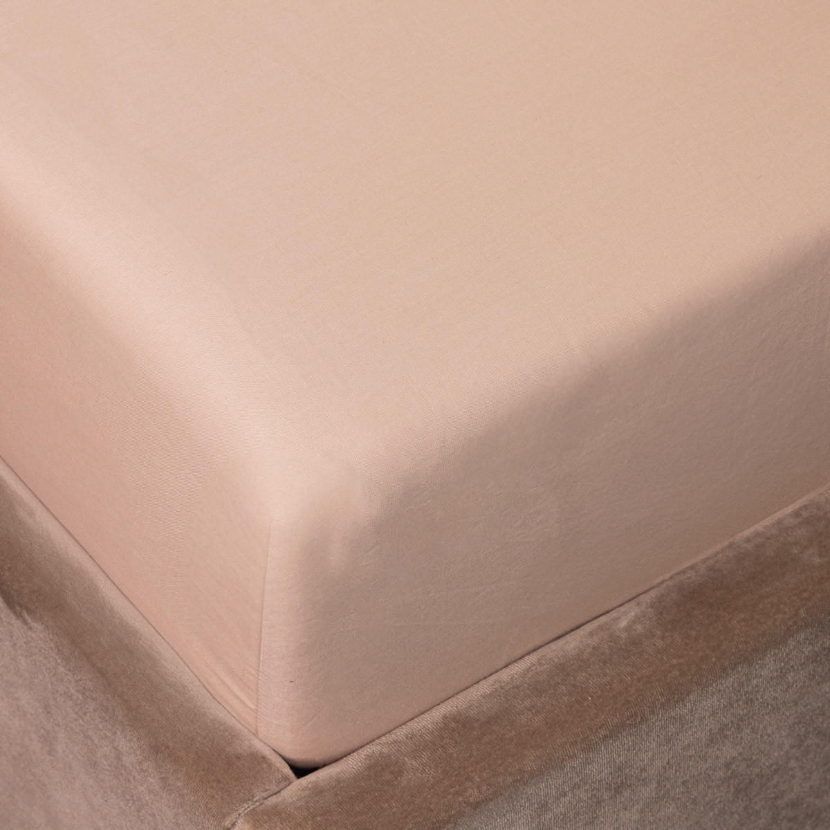 BETTLAKEN Danielle beige Satin 90/200 cm - Beige, Textil (90/200cm) - Homla