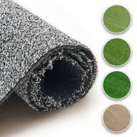 KUNSTRASEN Canyoo Schwarz Grau 6 mm – Rasenteppich, wetterfest, für Terrasse & Garten 300/850 cm - Schwarz/Grau, Textil (300/850cm) - Tapiso