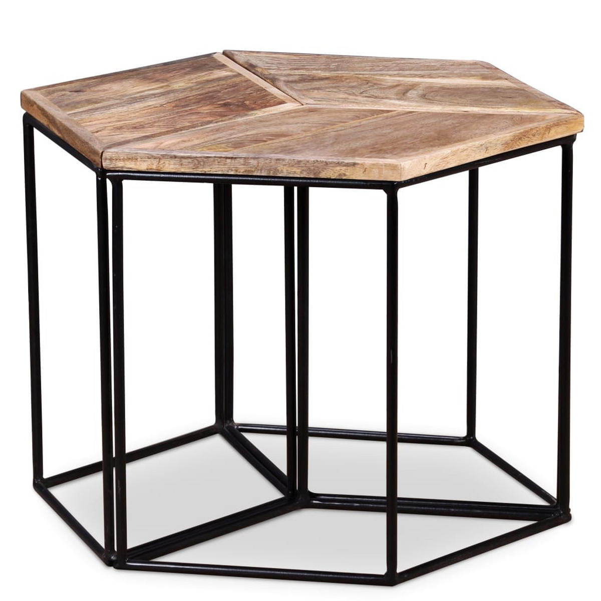 COUCHTISCH Massivholz Mango 56x48x40 cm - Braun, Holzwerkstoff (56/48/40cm) - furnicato