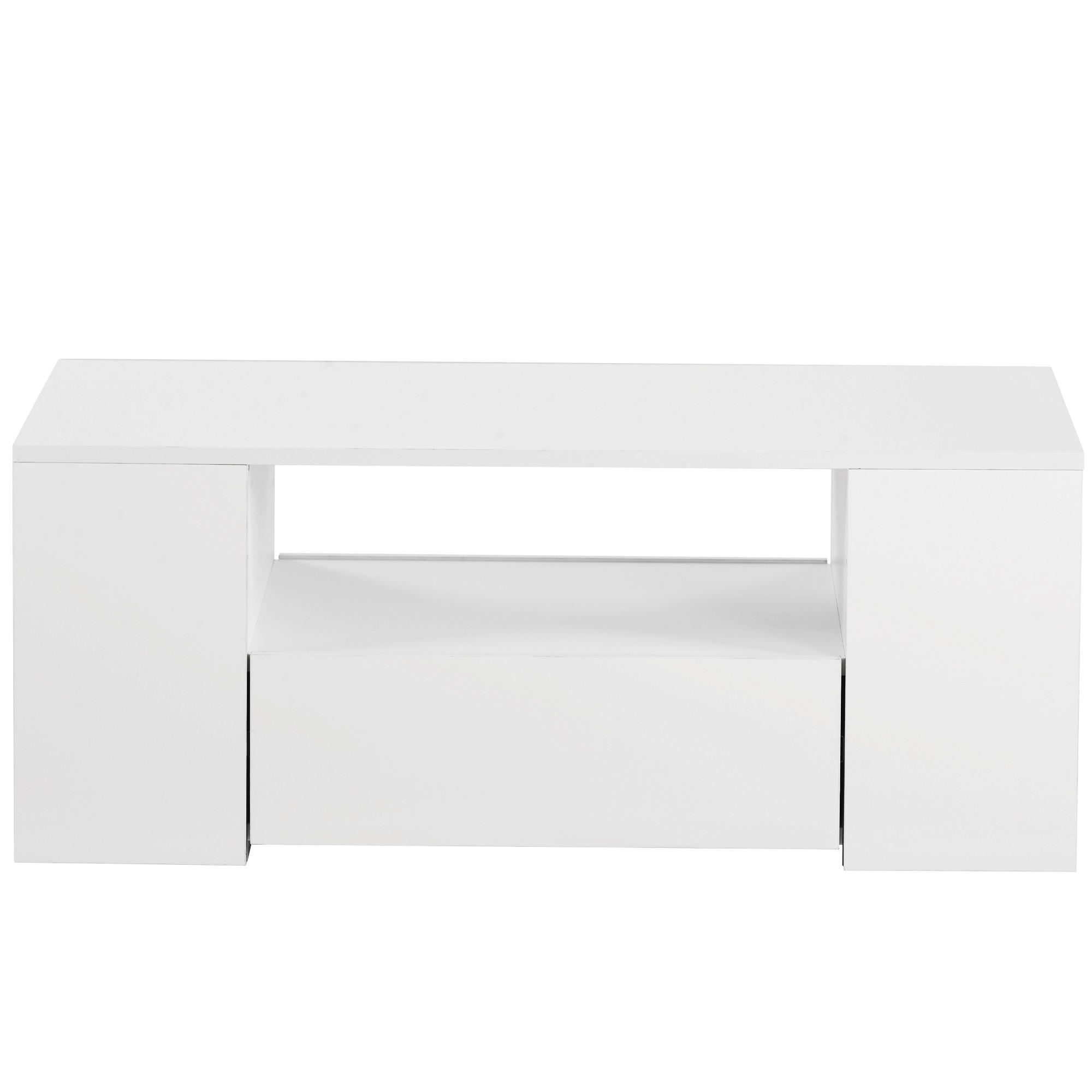 Pangivo Couchtisch Weiß 95x37x53 cm