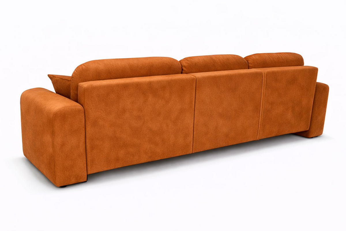 ECKSOFA Mit Schlaffunktion Und Bettkasten, Sofa L-Form Bingo L, Veloursstoff Salvador, Braun, Links - Braun, Holz (250/142cm) - Kaiser Möbel