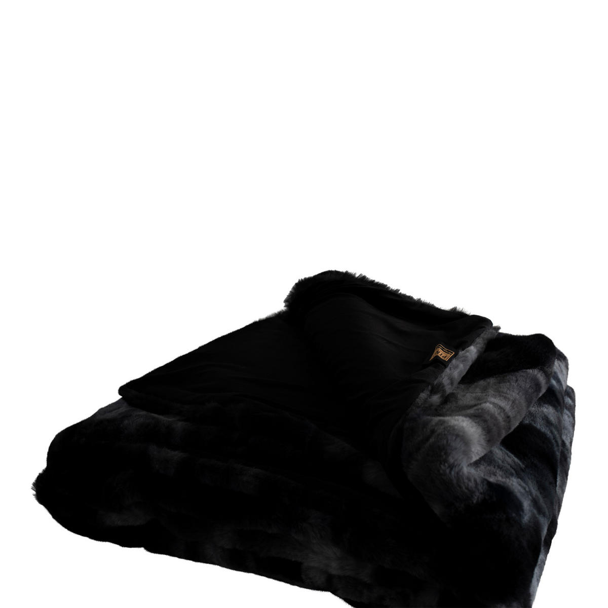PLAID Linde Schwarz 220/240/2cm - Schwarz, Textil (240/220cm) - PTMD Collection