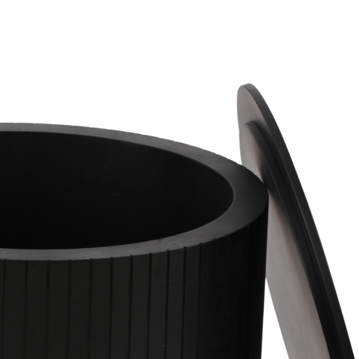 COUCHTISCH - 2er-Set - Echtholzfurnier - Eschefarben/Schwarz, Holzwerkstoff (49/49/38cm) - home24