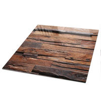 TISCHPLATTE 50x50 cm – Rustikales Holz - Schwarz, Glas (50/50/0.4cm) - Wallfluent