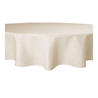TISCHDECKE Leinenoptik 140 cm rund Ecru - Ecru, Textil (140cm) - TiborTex