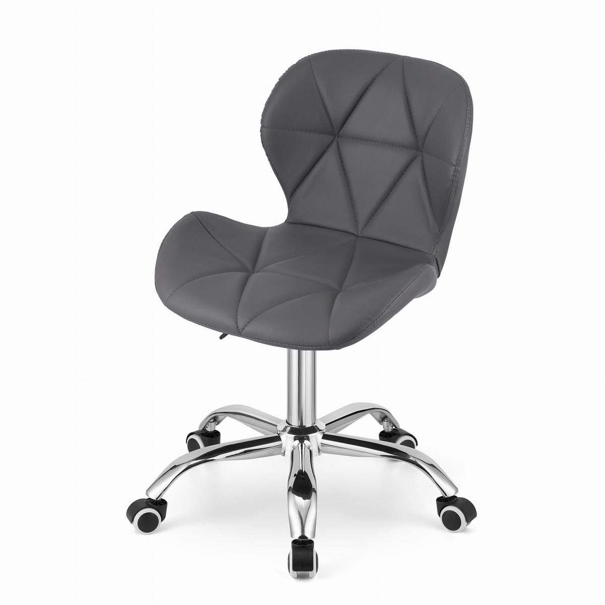 BÜROSTUHL Avola, grau - Silberfarben/Grau, Textil/Metall (47.5/86.5/55.5cm)
