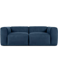 2-SITZER-MODULSOFA BUFFO mit extrem weicher und bequemer Sitzfläche, Kordstoff, marineblau - Blau/Grün, Textil (210/73/96cm) - KONSIMO®