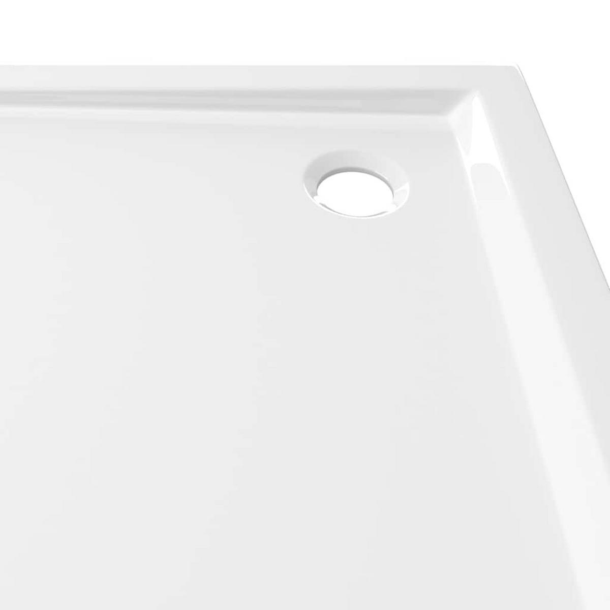 DUSCHTASSE Quadratisch 90/90 Cm - Weiß, Glas (90/4/90cm) - vidaXL