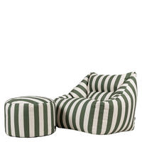 SITZSACK mit Sitzpouf Natalia - Olivgrün, Textil (97/73/84cm) - icon