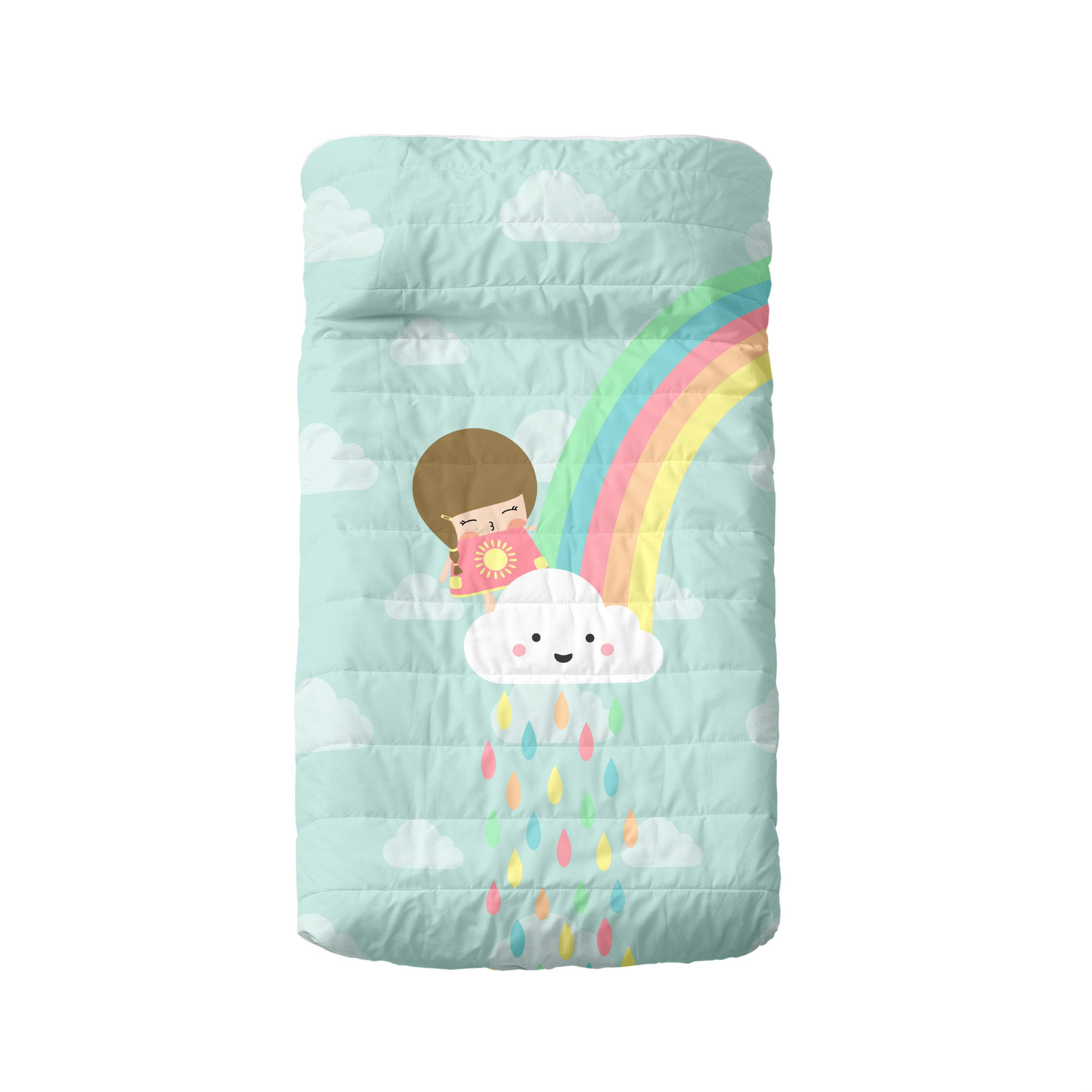 TAGESDECKE rainbow 100x130 cm (kinderbett) mehrfarbig - Multicolor, Textil (100/130cm) - Happy Friday
