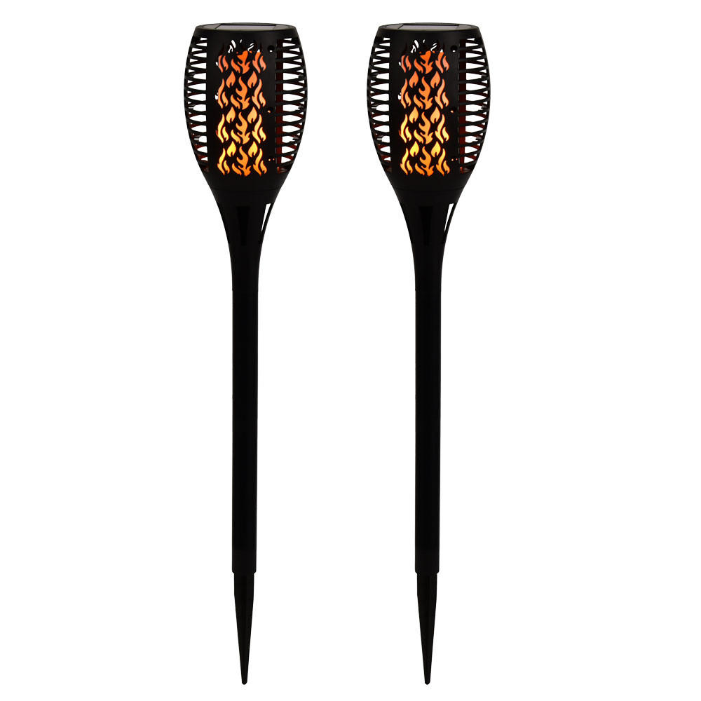 LED AUSSENLEUCHTE Solarlampe Schwarz - Schwarz, Kunststoff (10/10/58cm)