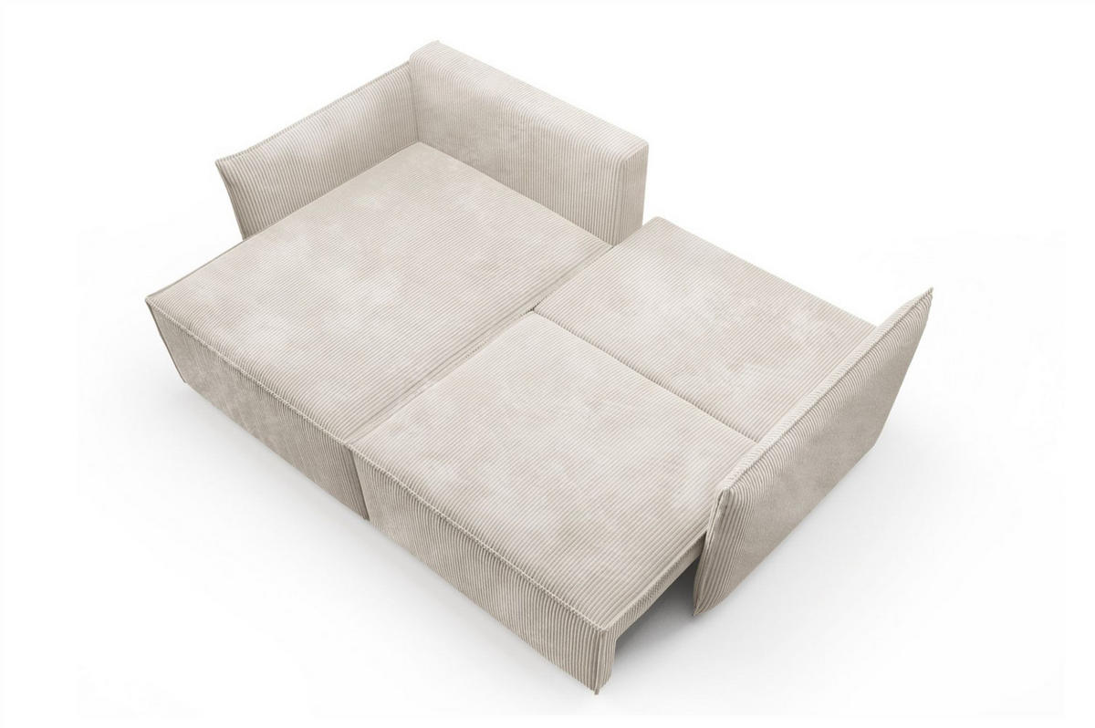 ECKSOFA Minea Mit Schlaffunktion - Blau, Holzwerkstoff/Textil (221/153cm) - Fun Möbel