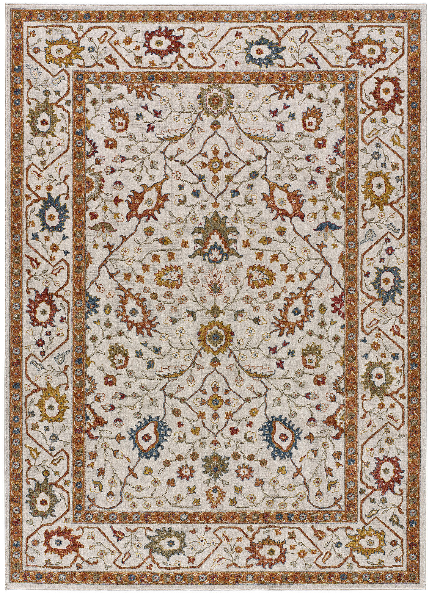 VINTAGE-TEPPICH Beige Anthea 160/230 cm - Beige/Multicolor, Naturmaterialien/Textil (160/230cm) - Atticgo