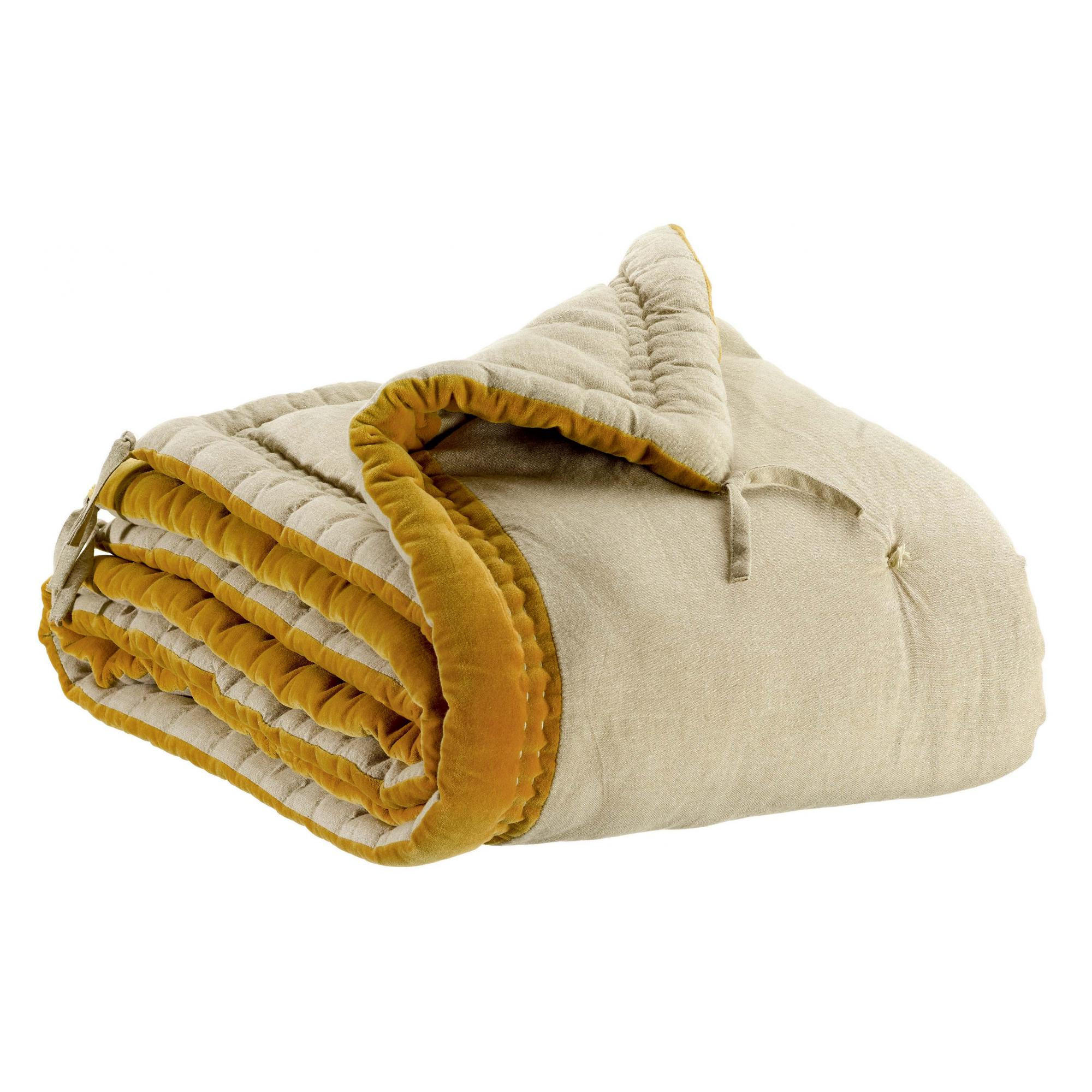 Vivaraise Steppdecke Gelb 80x180 cm