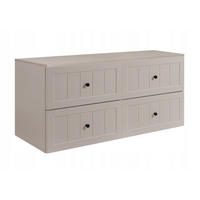 WASCHBECKUNTERSCHRANK GUSTO 120 cm mit Arbeitsplatte Farbe: Kaschmir Kaschmir - Kaschmir, Holzwerkstoff (120/58/46cm) - Rodan