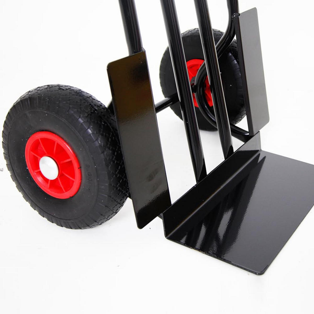SACKKARRE Rhino XL Schaufel 104x60x50cm Traglast 250kg Pannensichere Räder Schwarz - Schwarz, Metall (50/60/104cm) - PROREGAL