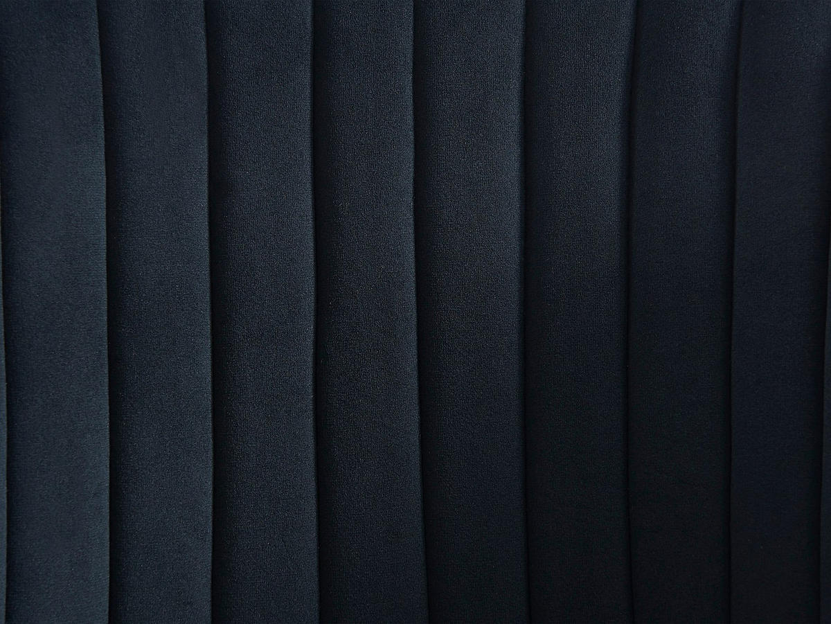 STUHL - 55 cmcm x 55 cmcm - Samt, Stoff - Schwarz - MADOLIA - Schwarz, Textil (55/81/55cm) - Vente-Unique