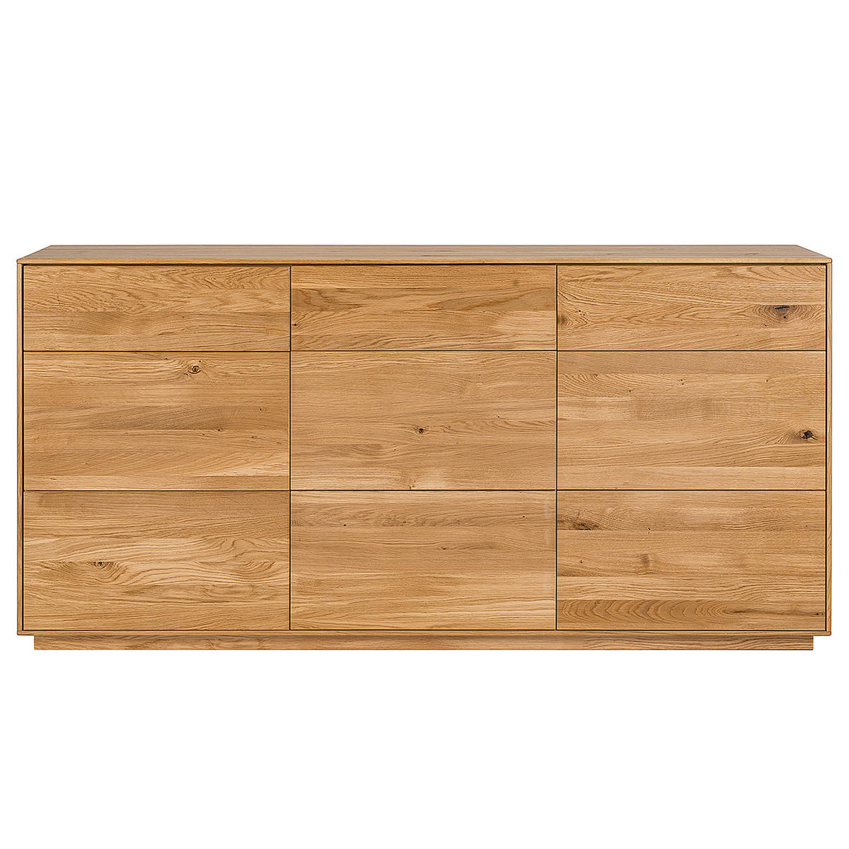 SIDEBOARD - Wildeiche massiv - Wildeiche, Holz (178/89/44cm) - home24
