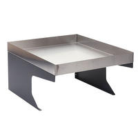 MÄHROBOTER-GARAGE mit Pflanzkasten 37x60x70cm Metall Edelstahl - Anthrazit, Metall (60/37/70cm) - PROREGAL