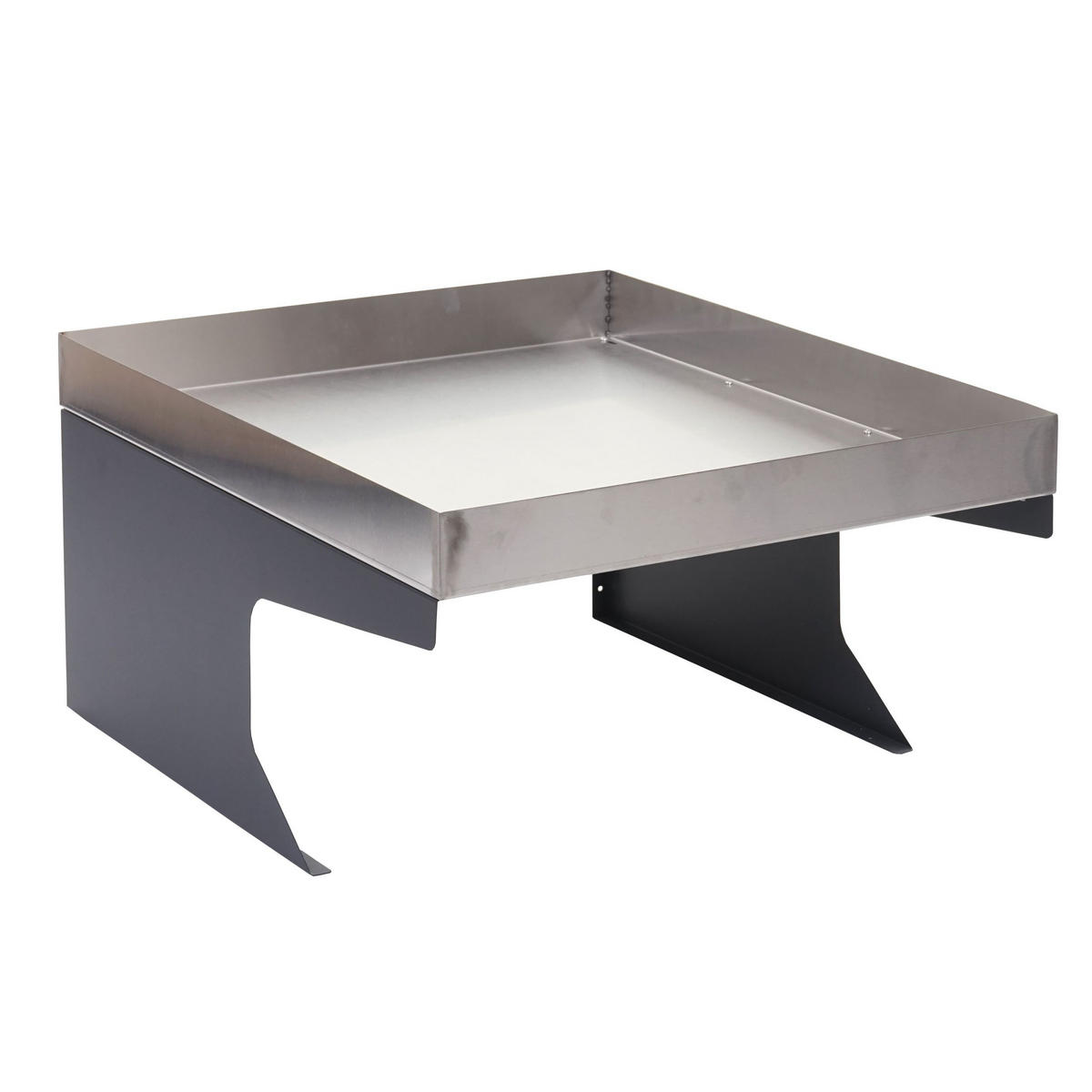 MÄHROBOTER-GARAGE mit Pflanzkasten 37x60x70cm Metall Edelstahl - Anthrazit, Metall (60/37/70cm) - PROREGAL