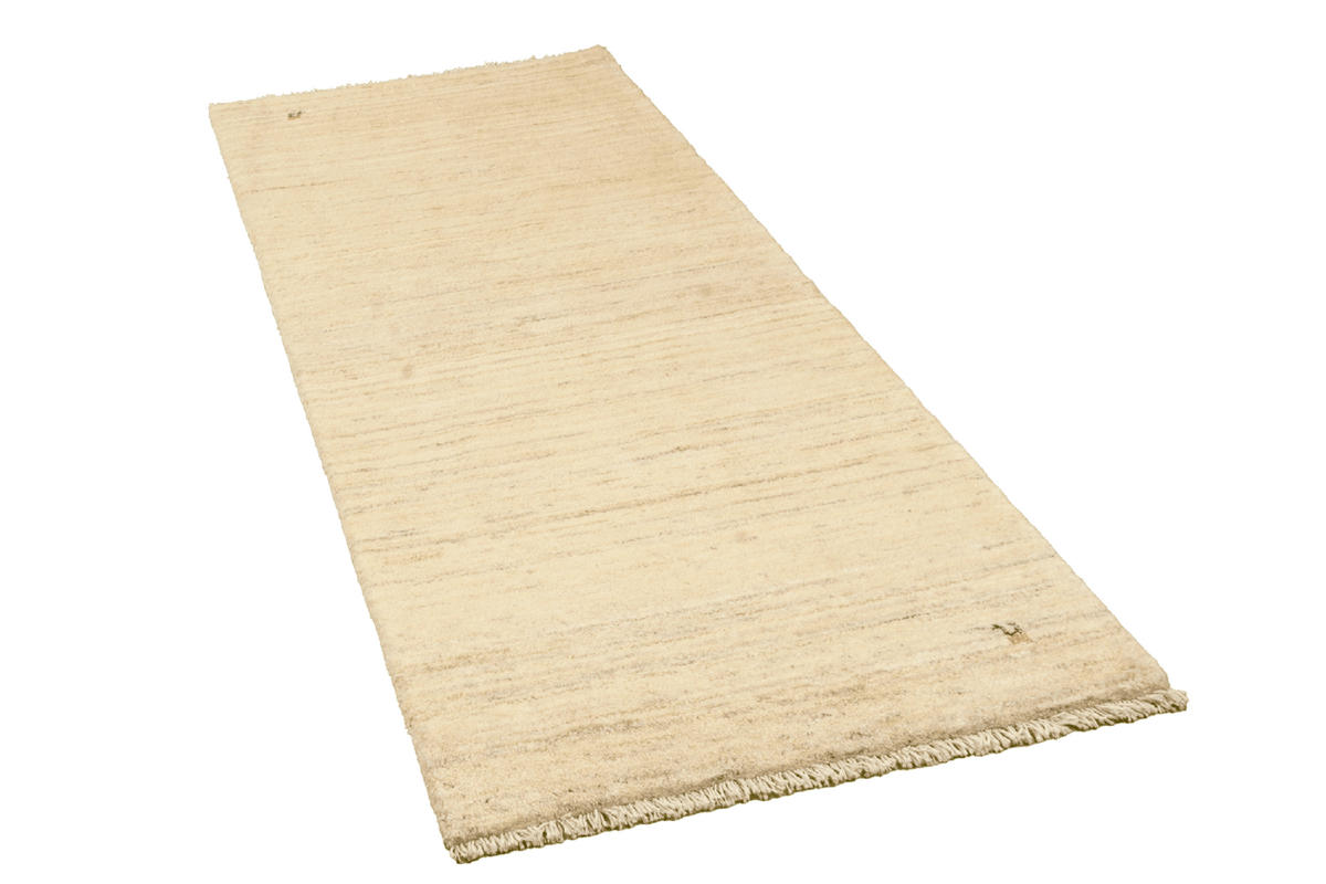 LÄUFER Orient handgeknüpft Beige 202/80 cm Schurwolle - Beige, Textil (80/202cm) - Looma