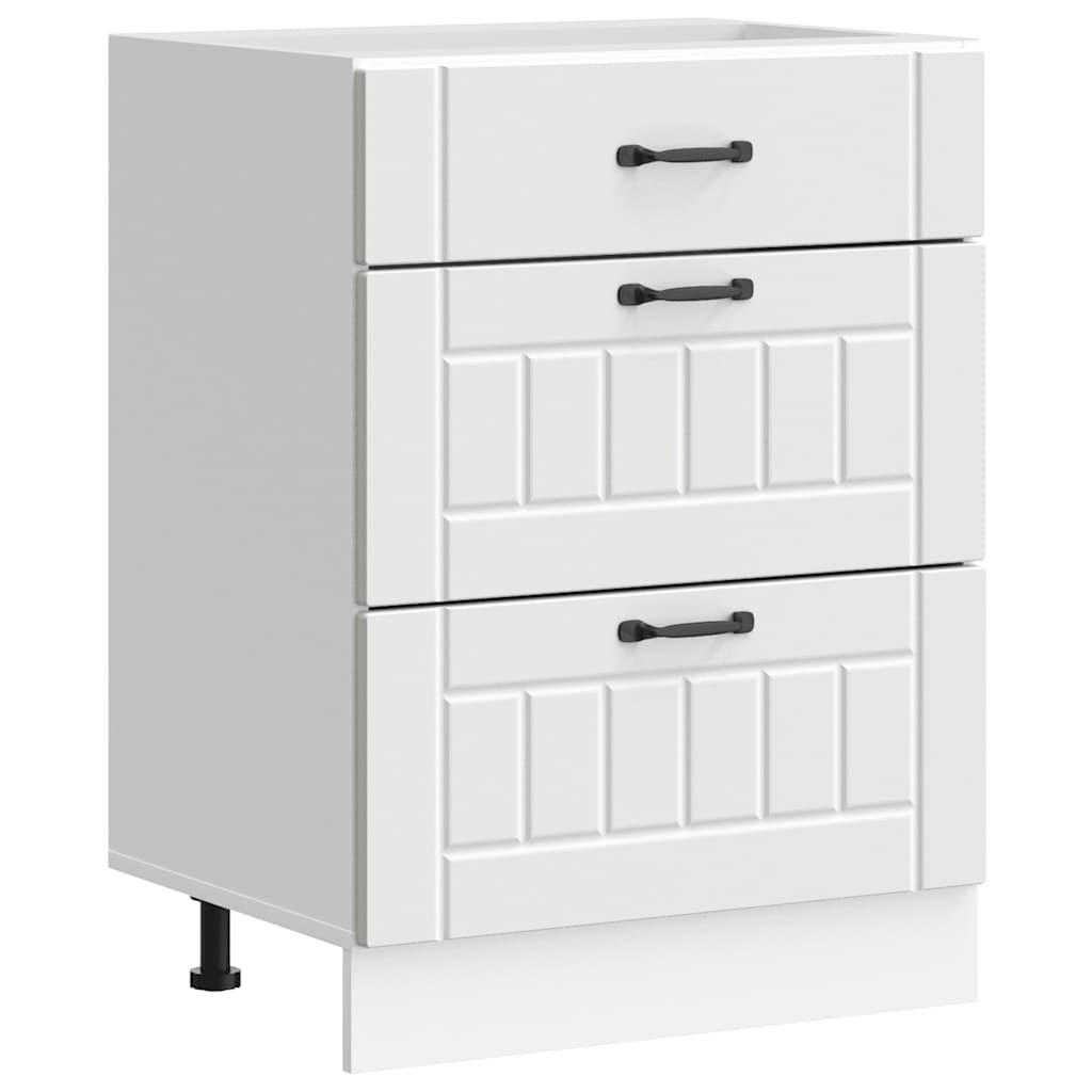 vidaXL Küchenunterschrank Weiß 60x81.5x46 cm