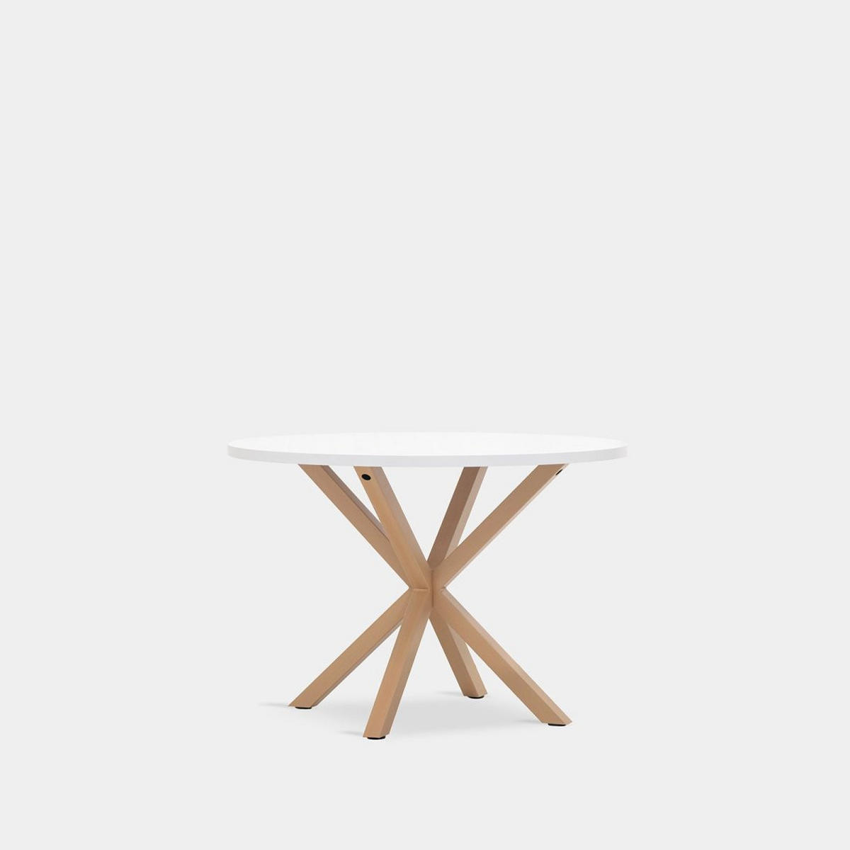 ESSTISCH Aras Weiß 110 cm x 75 cm - Weiß, Holzwerkstoff (110/110/75cm) - Klast Home