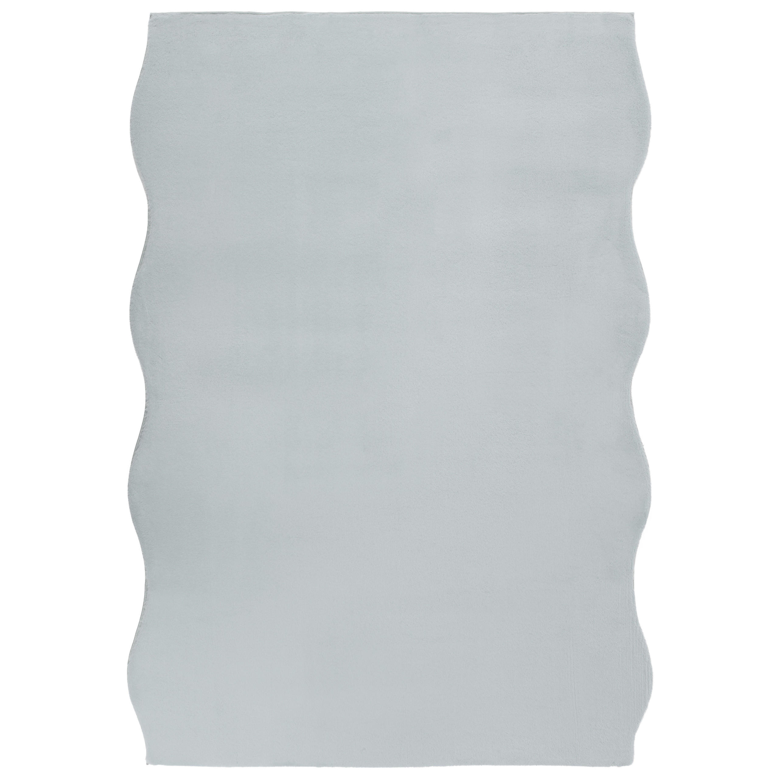 TEPPICH Hellgrau 160/230 cm Dawa - Hellgrau/Grau, Kunststoff (160/230cm) - Beliani