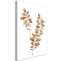 KUNSTDRUCK Weiß 40/60 cm - Weiß/Braun, Textil (40/60cm) - KUNSTLOFT