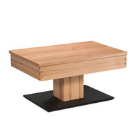 FUNKTIONSTISCH Celesta 90x60x43 höhenverstellbar;diagonal verschiebbar Kernbuche - Kernbuche, Holz (90/60/43cm) - 58aufmkessel